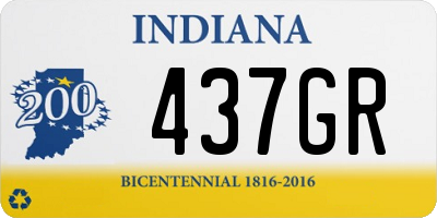 IN license plate 437GR
