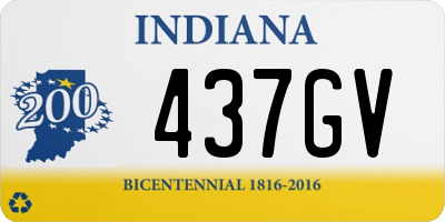 IN license plate 437GV