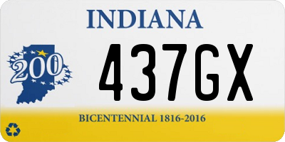 IN license plate 437GX