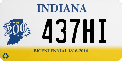 IN license plate 437HI