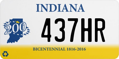 IN license plate 437HR