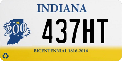 IN license plate 437HT