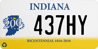 IN license plate 437HY
