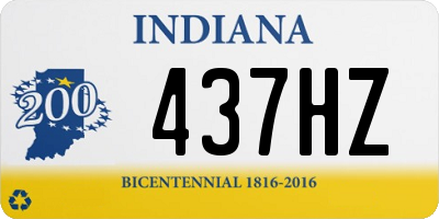 IN license plate 437HZ