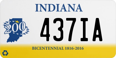 IN license plate 437IA