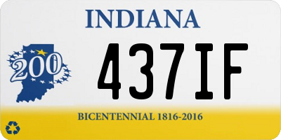 IN license plate 437IF