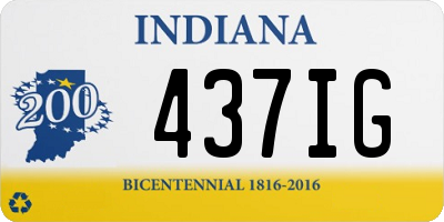 IN license plate 437IG