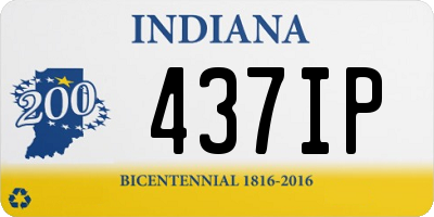 IN license plate 437IP