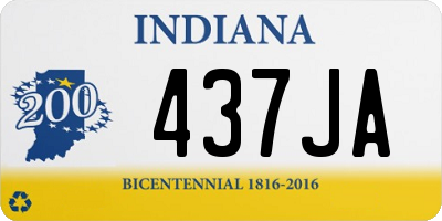 IN license plate 437JA