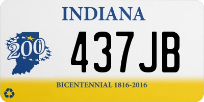 IN license plate 437JB