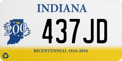 IN license plate 437JD