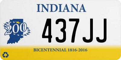 IN license plate 437JJ