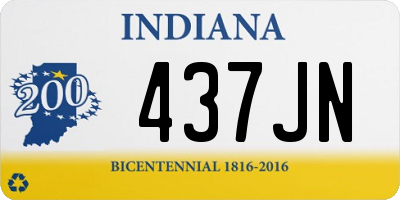 IN license plate 437JN