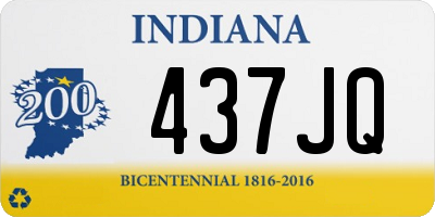 IN license plate 437JQ