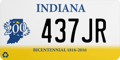 IN license plate 437JR