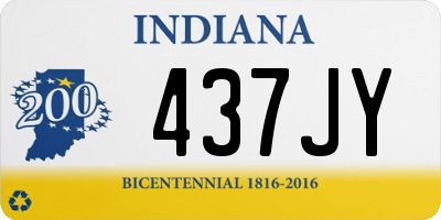 IN license plate 437JY