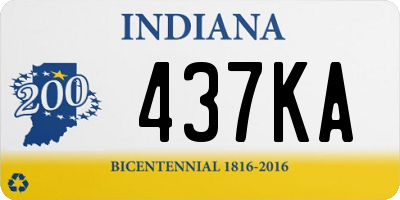 IN license plate 437KA