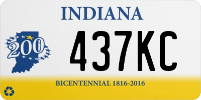 IN license plate 437KC