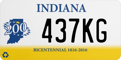 IN license plate 437KG