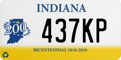 IN license plate 437KP