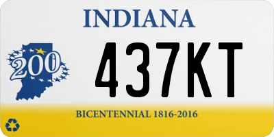 IN license plate 437KT