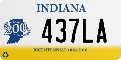 IN license plate 437LA