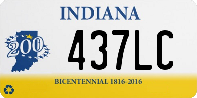 IN license plate 437LC