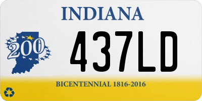 IN license plate 437LD