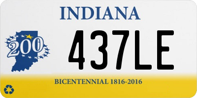 IN license plate 437LE