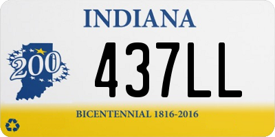 IN license plate 437LL