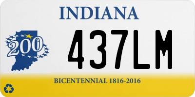 IN license plate 437LM