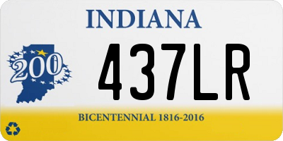 IN license plate 437LR