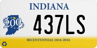 IN license plate 437LS