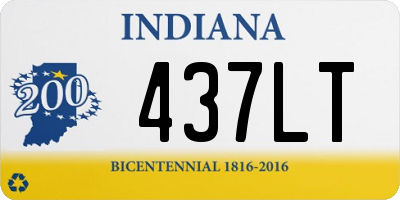 IN license plate 437LT