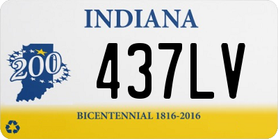 IN license plate 437LV