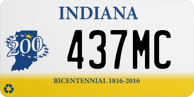 IN license plate 437MC