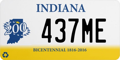 IN license plate 437ME