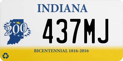 IN license plate 437MJ