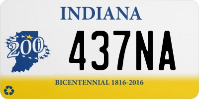 IN license plate 437NA