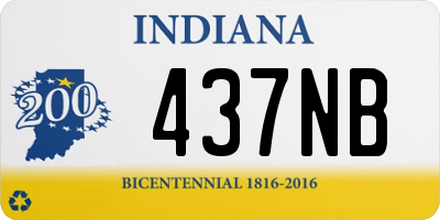 IN license plate 437NB