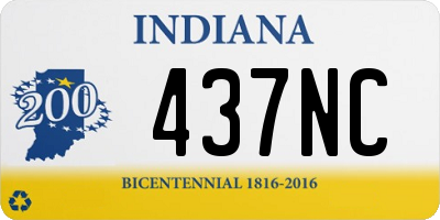 IN license plate 437NC