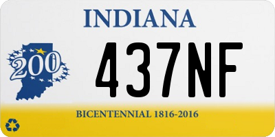 IN license plate 437NF