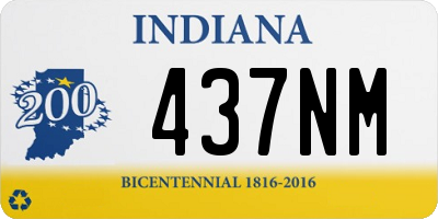 IN license plate 437NM