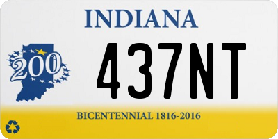 IN license plate 437NT