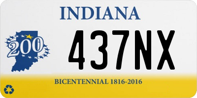 IN license plate 437NX