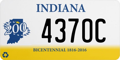 IN license plate 437OC