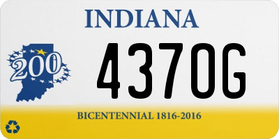 IN license plate 437OG