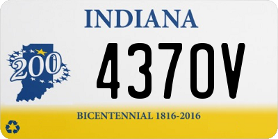 IN license plate 437OV