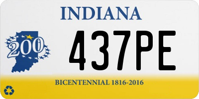 IN license plate 437PE