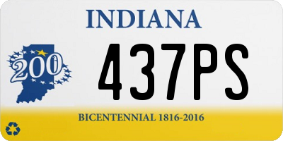 IN license plate 437PS